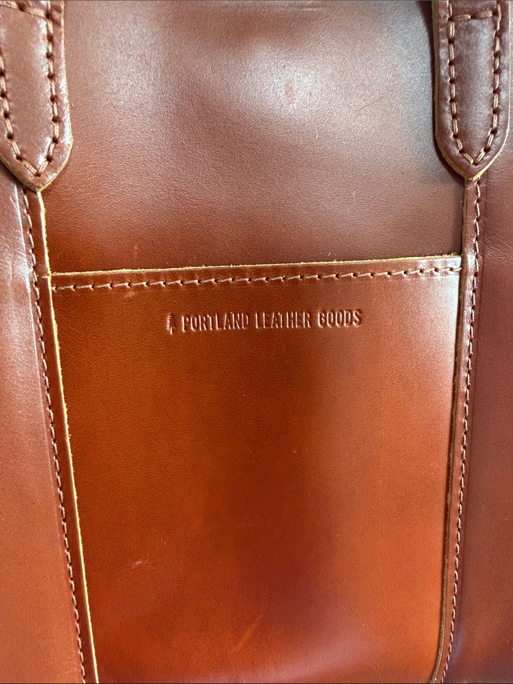 Portland Leather Lola Crossbody Tote- Madrone - Picture 2 of 16